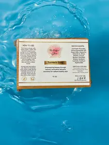 The Perfect Glow Golden Glow Turmeric Soap Bar 100G - Gentle Daily Body Care for Radiant Skin with Turmeric, Citrus Essential Oil, Goat Milk, Glycerin & Cocoa Butter