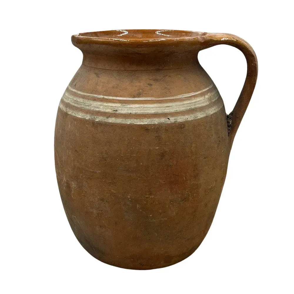 Antique Hungarian Glazed Terracotta Vessel