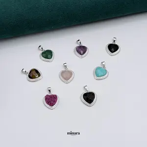 MINARA 950 Silver CORAZON FACETADO Pendant