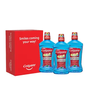 Colgate Total Mouthwash Peppermint,, Alcohol Free Mouthwash,  33.8 Ounce, (Pack of 3) Oral Antibacterial