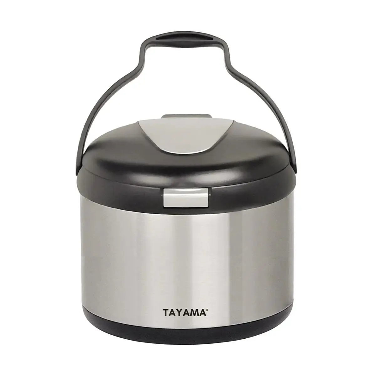 TAYAMA 5-Qt Stainless Steel Thermal Cooker - Energy Saving Slow Cooker & Insulated Pot for Soups & Stews - Black