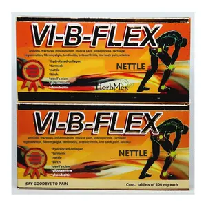 Vi-b-flex 2 Pack joint pain shark cartilage turmeric coral calcium vibflex 2X