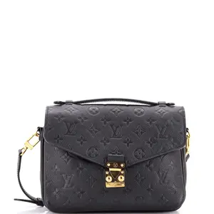 Pre-owned Louis Vuitton material Messenger Bags Pochette Metis Monogram Empreinte Leather by Rebag