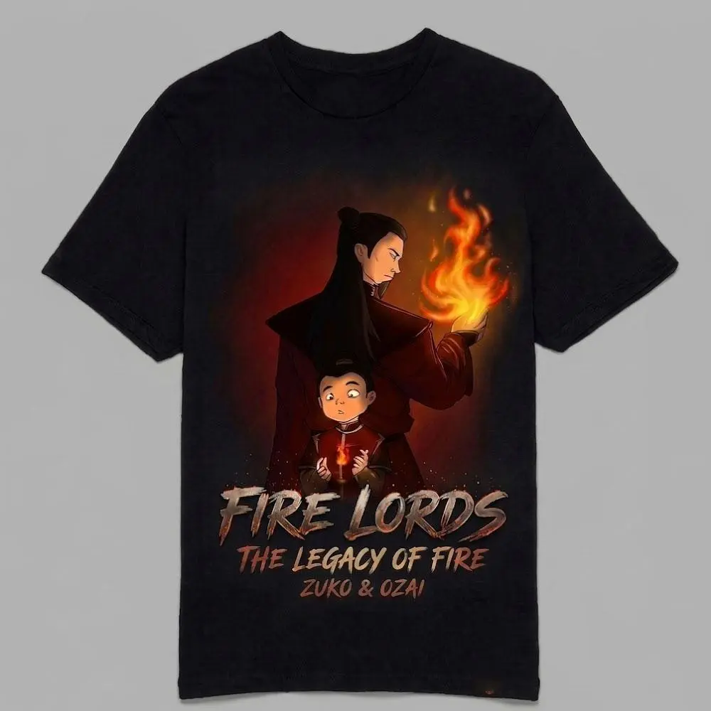 Avatar Zuko & Ozai Graphic T-Shirt, Vintage Fire Nation Character Tee, Unisex Heavy Cotton Shirt