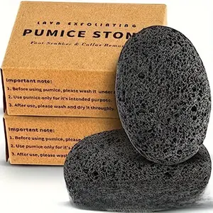 Natural Volcanic Ash Foot Scrubber, Pedicure Care Tool, Exfoliating Callus Remover, Egg-Shaped Design for Dead Skin Removal & Callus Care, Perfect Gift for Home Use & Parties