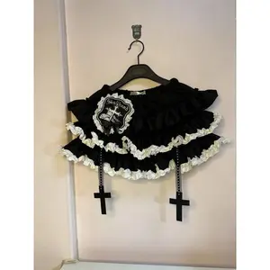 Original Design Spring Summer New Sle Women's f-length Puffy Skirt with Se Pants Cake-aped Gown High-waist Loose Fit