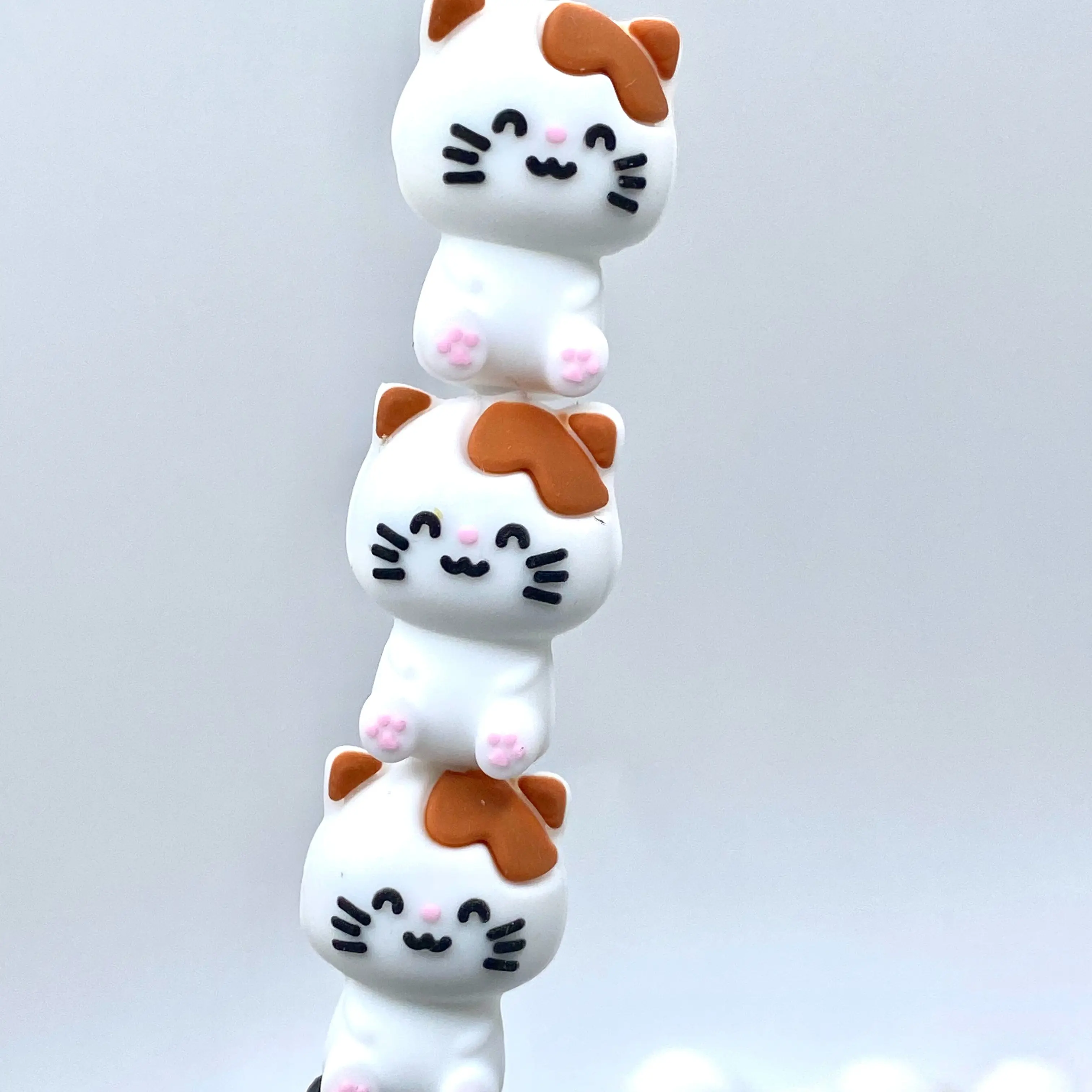 1pc Every Cat Is My Best Friend 3D Silicone Focal Beads | DIY Craft Supplies Beaded Pens