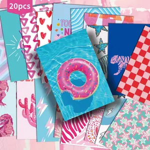 Mermaid Pattern Decorative Postcard, 20pcs/set Classic Pinup Illustrations, Collectible Decorative Painting Cards for Scrapbooking & Crafting, Scrapbook Materials