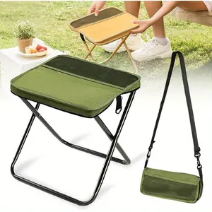 Portable Outdoor Folding Chair, Durable Oxford Fabric & Carbon Steel Frame, Compact Design for Camping Travel Fishing Picnic, Lightweight Portable Chair