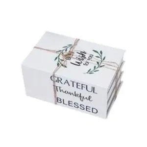 2-Piece Home Decor Bookshelf Set with Rope, Foldable Stack Design, Easy Assembly, Perfect for Living Room & Bedroom, Ideal Gift