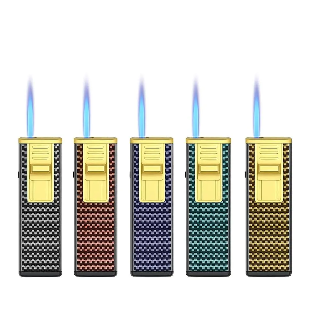 5-Pack Smooth Metal Extended Cooking Igniter, Refillable Push Button Kitchen Fire Starter, Lightweight Small Compact Household Hand Tool, Stylish Men's Gift Ideas, Extendable