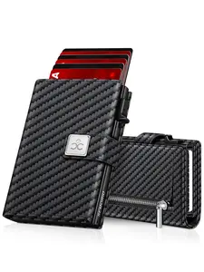 Stylish European Men's Wallet with Pop-Up Card Slots, Credit Card Holder and Rfid Theft Protection, Holds Up to 14 Cards, Ultimate Gift for High-End Gentlemen