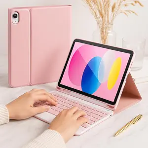 iPad Keyboard Case with Backlit Keys – Detachable Wireless Folio for 11th/10th Gen