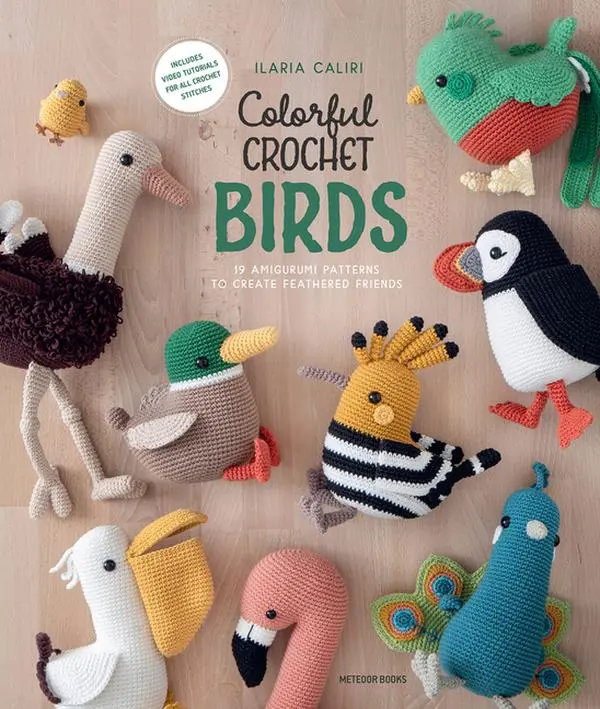 Colorful Crochet Birds: 19 Amigurumi Patterns to Create Feathered Friends by Ilaria Caliri (Paperback)