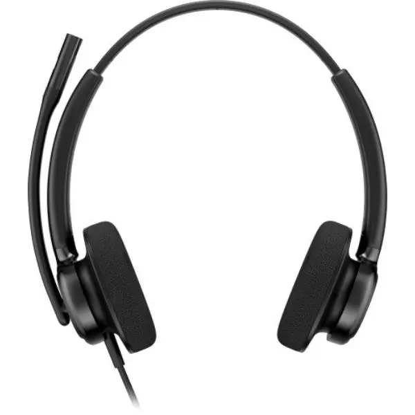 Hewlett-Packard C01B3A6-AC3 Poly Mission 425 Electronic Noise-Canceling Audio Headphones - USB Wired Connection, Classic Bulk WW, Black