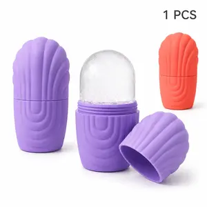 2-in-1 Food-Grade BPA-Free Silicone Facial Ice Roller & Ice Mold - Pore-Tightening, Under-Eye De-Puffing, Redness-Calming Cold Therapy Tool, SkinTok Trending Glass Skin Lymphatic Drainage Hack, Portable Reusable Party Gift for Home & Travel