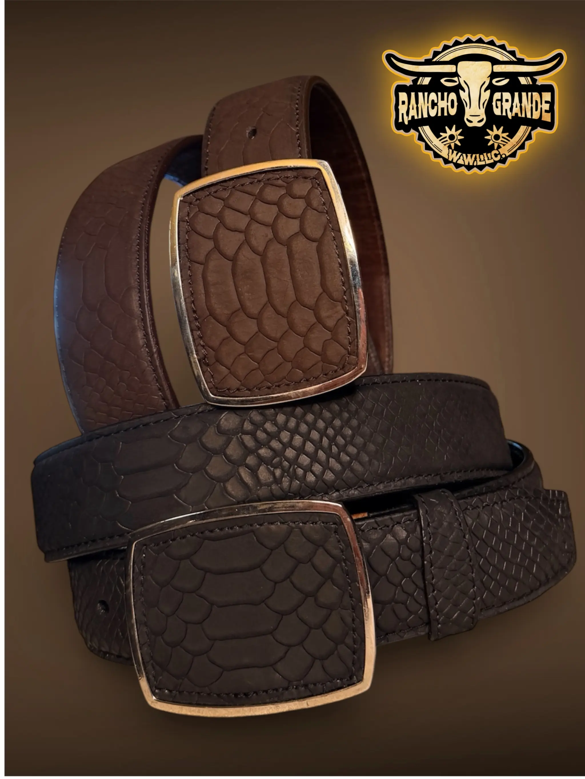 Cinturon De Piel Genuina Diseno Moderno para Hombre / Men's Fashion Belt Genuine Leather