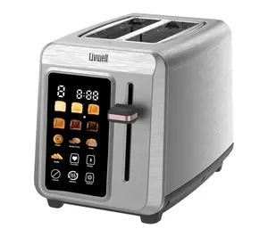 Livwell Smart Touch 2 Slice Metal Toaster, Stainless Steel