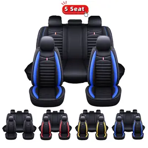Ford F-150 Premium PU Seat Covers Waterproof PU Leather Full Car Five-Seater Soft Comfortable Fully Wrapped Anti-Scratch Wear-Resistant Durable Cushion Seat Cover
