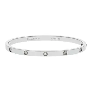 Pre-owned Cartier Love Bangle Bracelet Size 15
