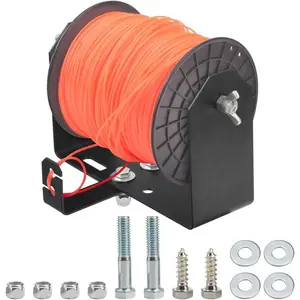 Heavy Duty Weed Wacker Trimmer Line Holder, Adjustable Stainless Steel Spool Bracket for Garage & Trailer Organization