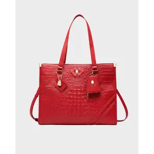 Statement City Tote Bag in Red