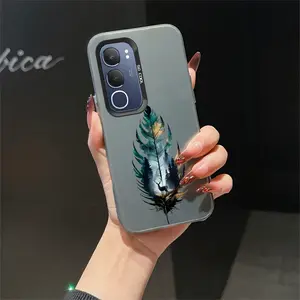 Forest Deer Creative Feather phone Suitable For VIVO Y19S Case is suitable For Y19S with PET Shock proof design perfect for popular