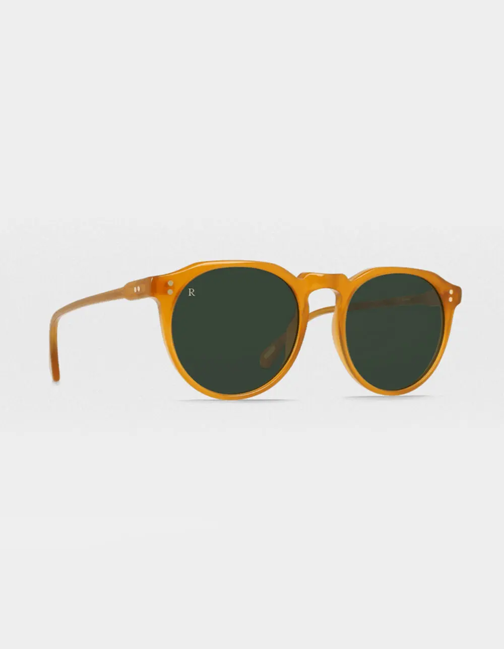 RAEN Remmy® Retro Round Sunglasses, Honey  &  Bottle Green