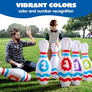 Giant Inflatable Bowling Set, Sports & Outdoor Ball Sports Toy for Kids – Enhances Motor Skills, Ideal for Christmas and Birthday Party Games