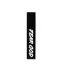"Fear God" Football Streamer Towel Black