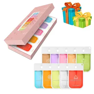 Portable Travel Moisturizing Hand Sanitizer Spray Set, 10-Piece, Fresh Scented Hand Cleaner for Women & Girls, Essential Travel Kit, Gift Box