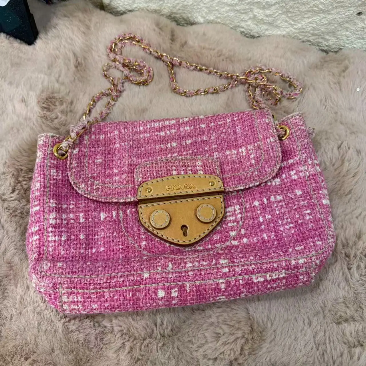 Pre-owned PRADA leather Crossbody Bags bag