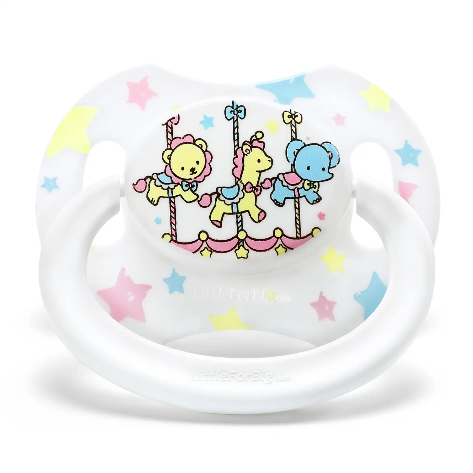 LittleForBig Bigshield Generation-II Printed Pacifier,DIY Collectible,Lifestyle Accessory,Carousel Print