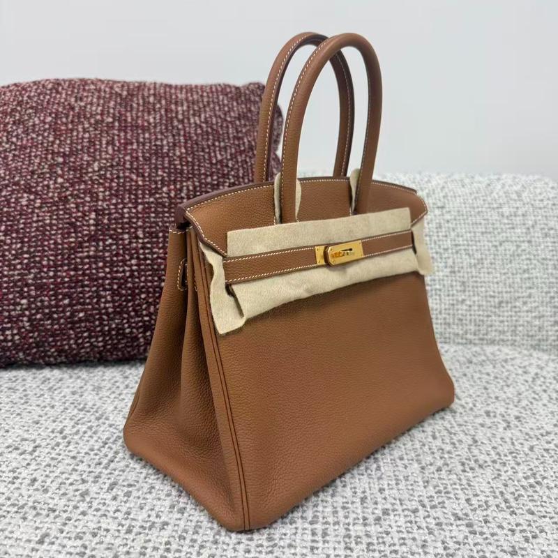 Pre-owned Hermes leather Tote Bags Birkin 30 in Gold Hardware Togo Remaining:12,000$ [Full price:22,000$] [2/2]