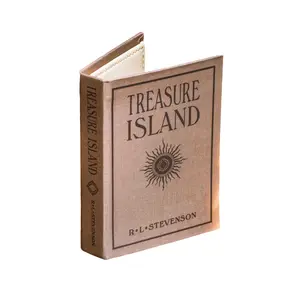 Treasure Island Book Passport Holder, Keep Your Cards and Cash Safe and Stylishly Bookish, Book Lover's Favorite, Bookworm Gifts