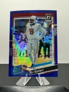 2023 Panini Donruss Optic - Rated Rookie #201 BJ Ojulari (RC) - BLUE HYPER PRIZM