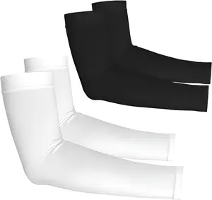 High Elasticity Nylon Arm Sleeves for Sun Protection Men Women Tattoo Cover Up Volleyball Basketball Sleeves Absorb Sweat Dry Fast