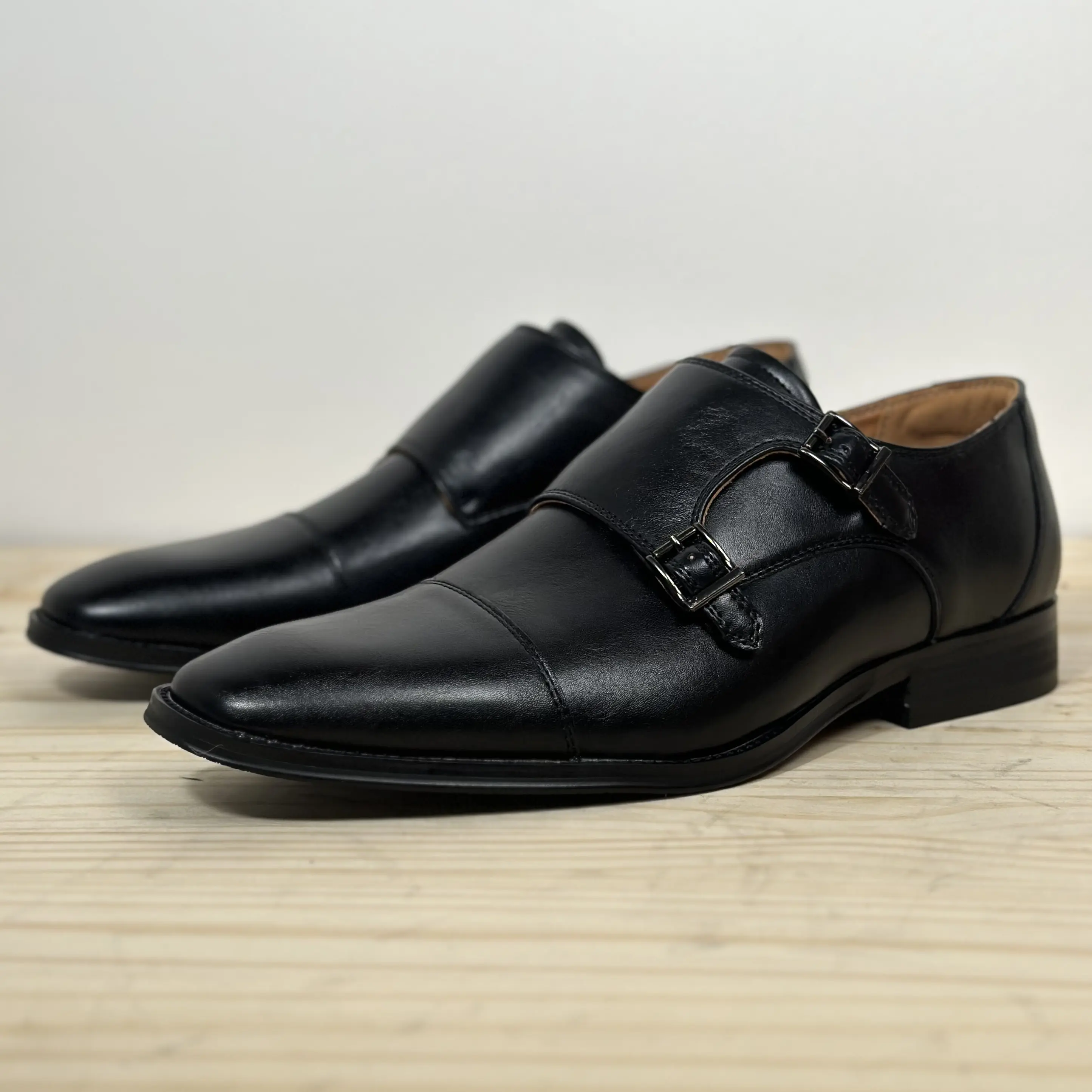 C-487 Marcello – Black Monk Strap Dress Shoes for Men | Thee Shoe Store