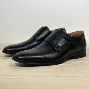 C-487 Marcello – Black Monk Strap Dress Shoes for Men | Thee Shoe Store