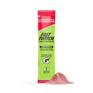 Fast Twitch | Fast Twitch Energy Stick | Single-serve powder | Strawberry Watermelon | 10 pack