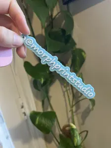 Custom Name Tag Keychain