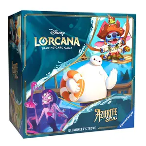 Ravensburger Disney Lorcana TCG: Azurite Sea Illumineer's Trove | Secure Card Storage | Includes Booster Packs & Comprehensive Guide | Original Disney Artwork | Ages 8+