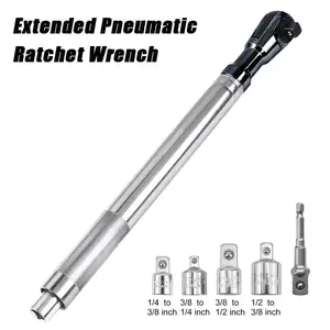 7pcs Extended Pneumatic Ratchet Wrench, Manual Extension, Effort-Saving, Multi-Functional Tool, Multi-Functional Extension Bar
