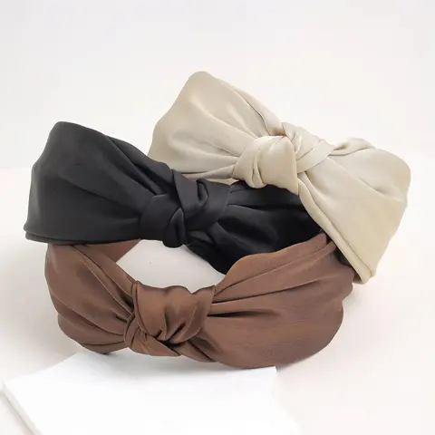 Women's Elegant Solid Color Knot Design Hair Hoop, Minimalist for Women & Girls, Fashion Hair Accessories for Party, Daily Clothing Decor, Knotted Headband, Hair Accessory Headband