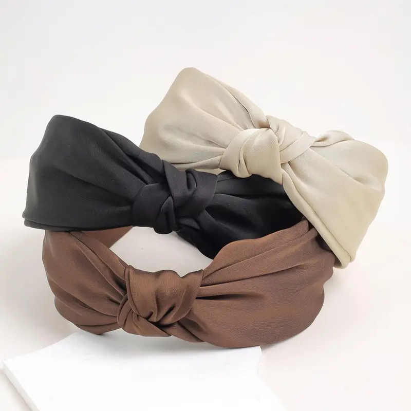 Women's Elegant Solid Color Knot Design Hair Hoop, Minimalist for Women & Girls, Fashion Hair Accessories for Party, Daily Clothing Decor, Knotted Headband, Hair Accessory Headband
