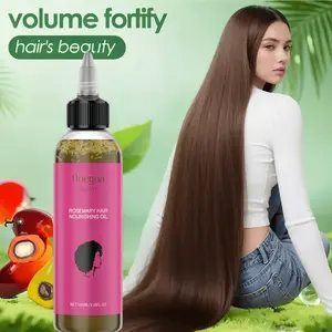 Hoegoa Beauty Rosemary Hair Nourishing Oil - Cold Pressed Batana Oil for Dry Hair & Scalp - 3.5 fl.oz - Pure Conditioner with Fatty Acids & Vitamins - Moisturizing Care for Men & Women - Winter Hair Care Solution
