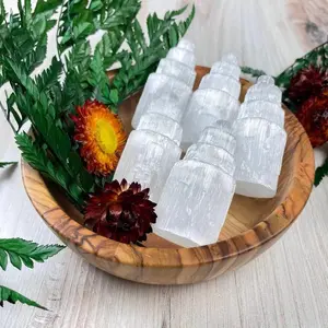 Moroccan Crystal Selenite Tower | Reiki Healing | Energy Cleansing | House of Rozel