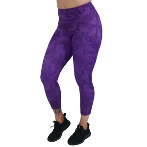 Purple T-Flex Leggings Activewear Bottoms Athletic Pants