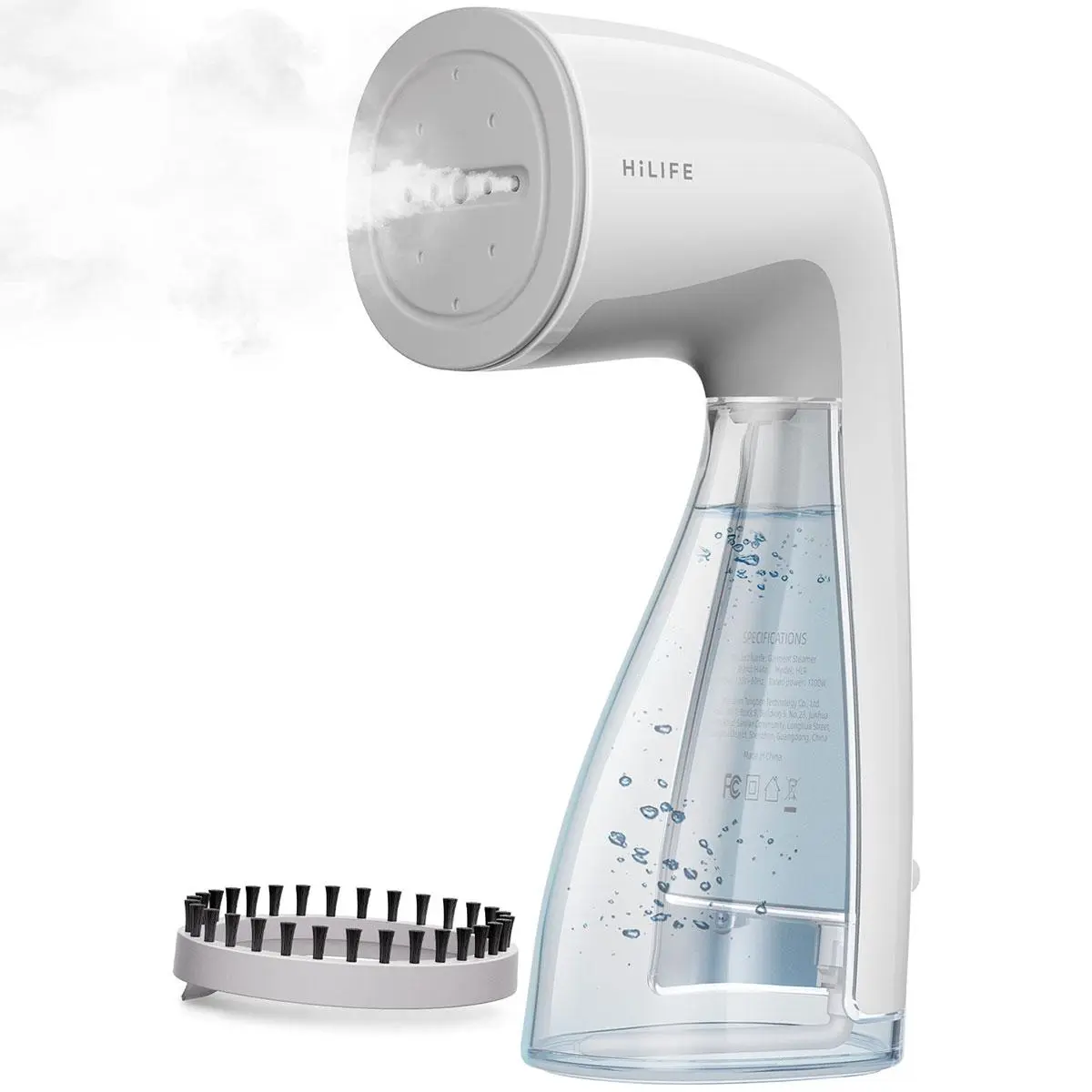 HiLIFE Steamer for Clothes, 1100W Clothes Steamer, Fast Wrinkle Removal with Large 300ml Tank, Ideal for All Fabrics, Easy to Use, Compact and Portable Travel Garment Steamer