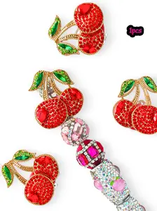 Creative Handmade Cherry Ornament, DIY Birthday Gift, Suitable for Beaded Pens Phone Chains Keychains Indoor Decor Car Hanging